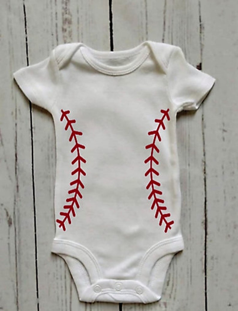 Personalized baseball onesie Baseball Sports Outfit Baby Etsy