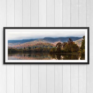Cove Lake in the Fall - Panoramic Print