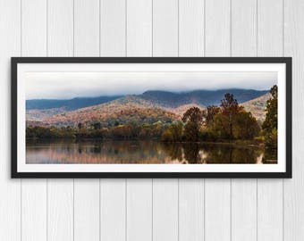 Cove Lake in the Fall - Panoramic Print