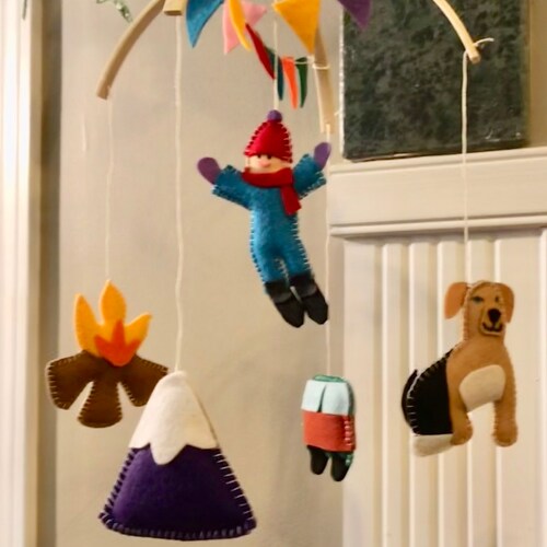 Sports baby mobile, hockey, skiing, snowboarding, soccer, golf, lacrosse, Pickle cheapest ball, Cowboys, basketball, Tennis, football, volleyball