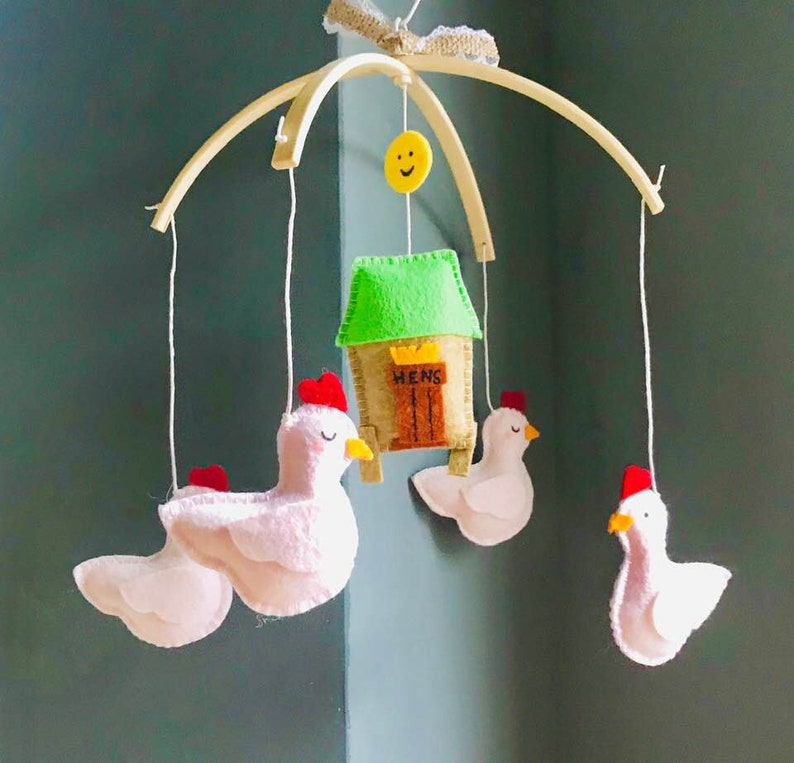 Farm Animal Mobile Baby Mobile Baby Crib Mobile John Deer Etsy