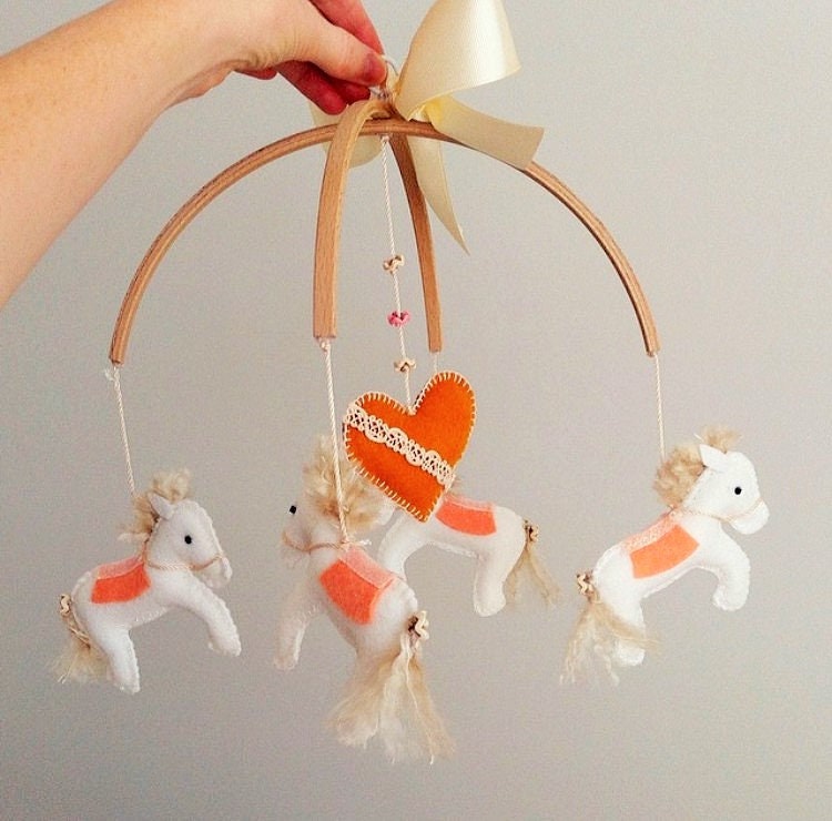 Horse Mobile Baby Mobile crib mobile Horse nursery Pony Etsy