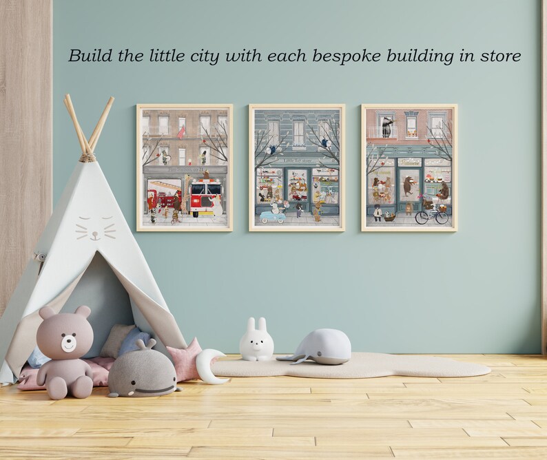 Little Toy Store. Nursery Art Children's Wall Art Toy Etsy