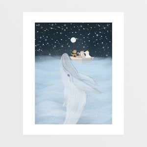 The White Whale. Nursery Art, Nursery Wall Art, Children's Wall Art ...