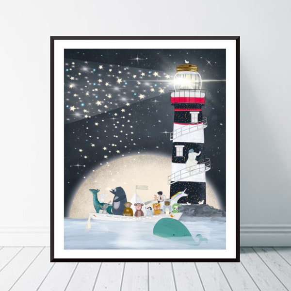 Lighthouse Nursery Etsy