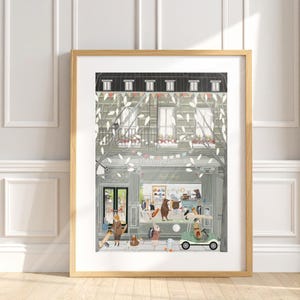 The putting green Woodland Animals Art Print: Whimsical Storybook Nursery Decor