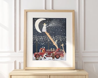 The Star Brigade. Woodland Animals Nursery Prints – Kids Room Wall Art Decor