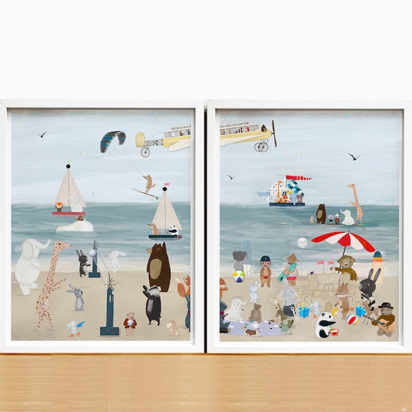 Whimsical Beach Art Etsy
