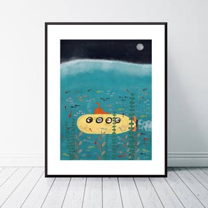 Another little adventure.nursery art.nautical wall art.children picture.neutral nursery art.adventure art.nautical theme.woodland animals.