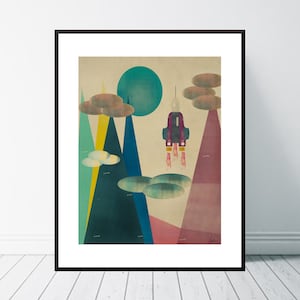 Life On Mars. Space and galaxy, Space travel, Solar system print, Space adventure art, Spaceships art, Space posters, Solar system print.