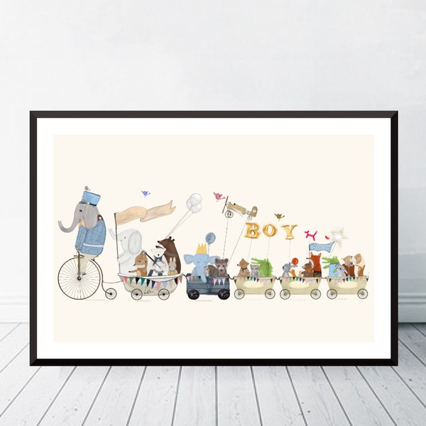 Baby Boy Nursery Art Etsy