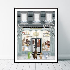 The Symphony Store. Nursery art, Children's wall art, Music theme, Book illustrations, Children's picture, Nursery prints, Whimsical art