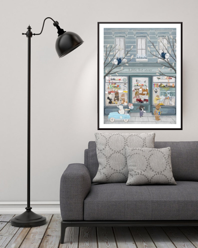 Little Toy Store. Nursery Art Children's Wall Art Toy Etsy