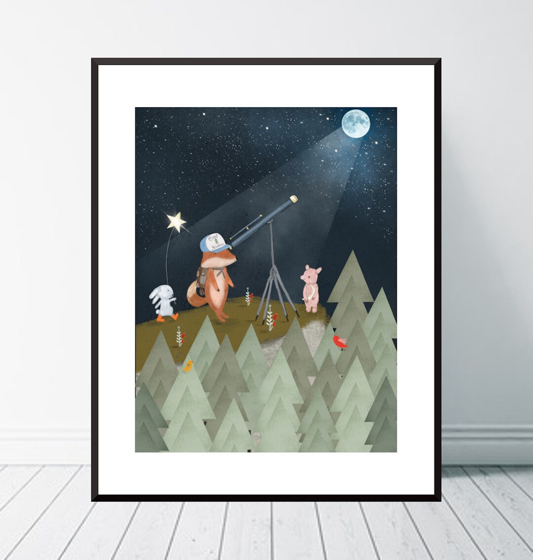 Astrology Camp. Nursery Art Nature Wall Art Astrology and - Etsy