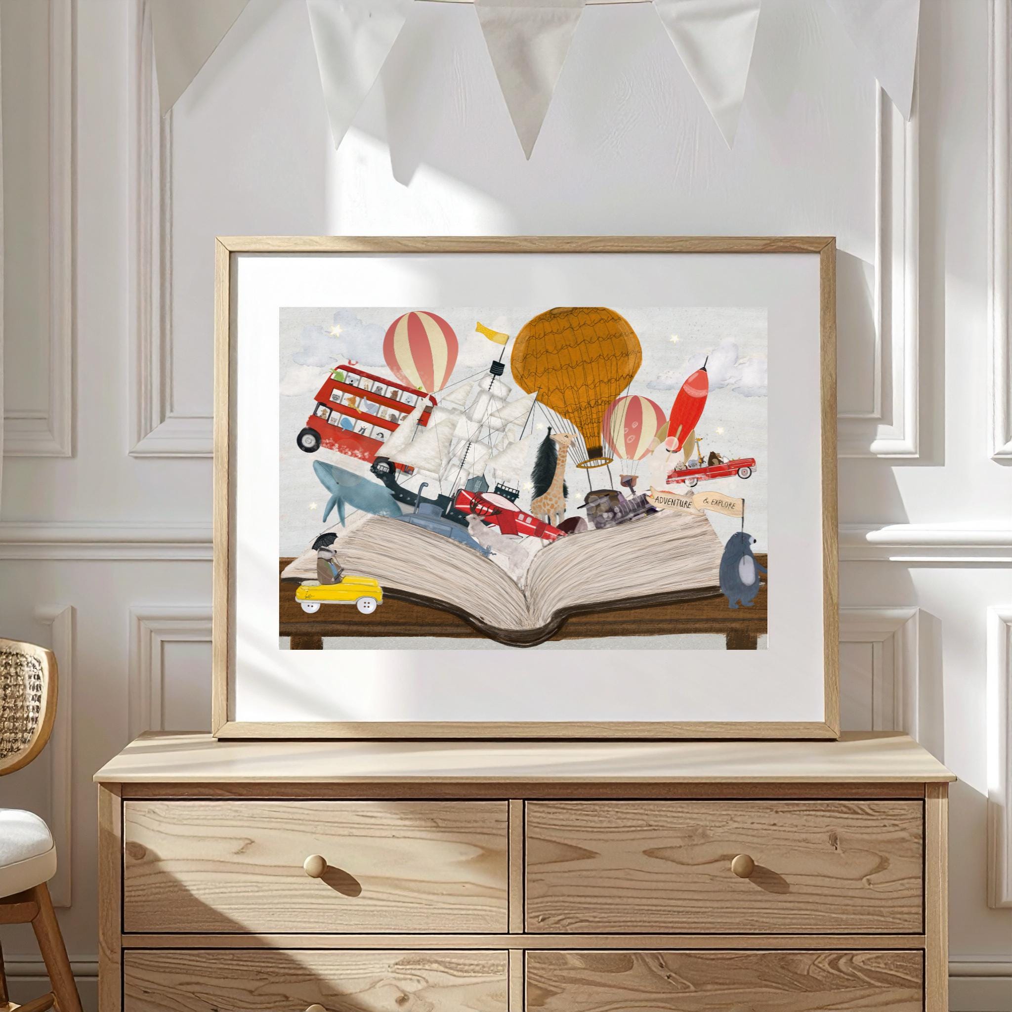The Big Magic Adventure Book. Nursery Prints, Kids Room Decor