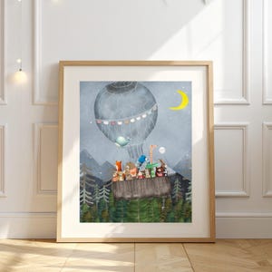 Adventure Everyday nursery print , Woodland Animal Wall Art, Whimsical Nursery Room Prints