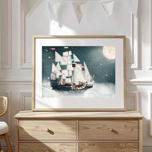 A Magical Wondrous Adventure Nursery Print, Kids Room Wall Art, Woodland Animal Print