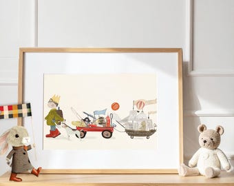Adventure Days for boys. Nursery Wall Art – kids room decor