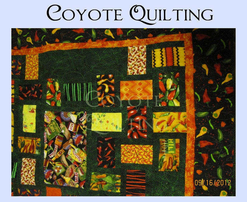 Chili Pepper Quilt 58x73 Etsy