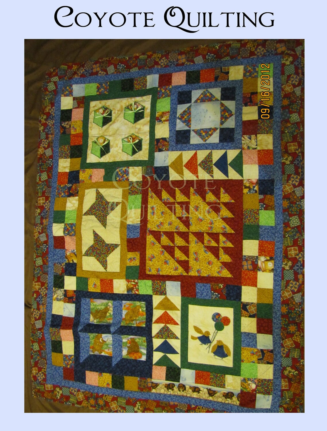Quiltmaker's Gift Quilt 37x50 by Coyote Etsy
