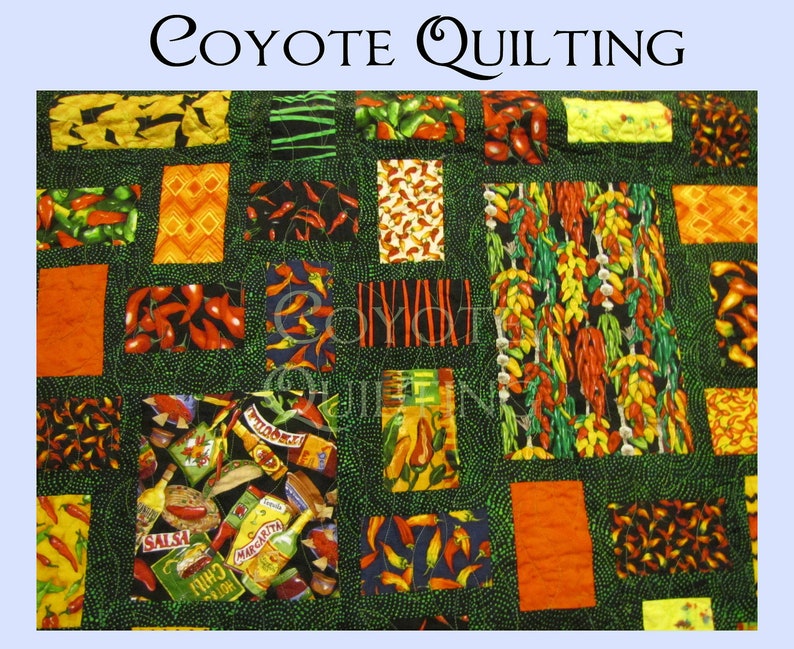 Chili Pepper Quilt 58x73 Etsy
