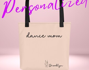 Cabas Dance Mom personnalisé avec le nom de la danseuse