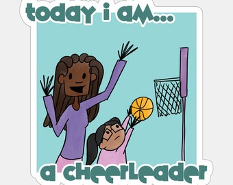 Today I am a Cheerleader Sticker or Magnet | Summers Off
