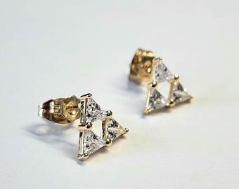 Golden Stud Earrings