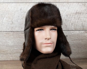 brown fur hats