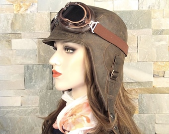 Flying Cap Ww2 Wwii - Etsy