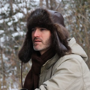Tall fur hat on sale