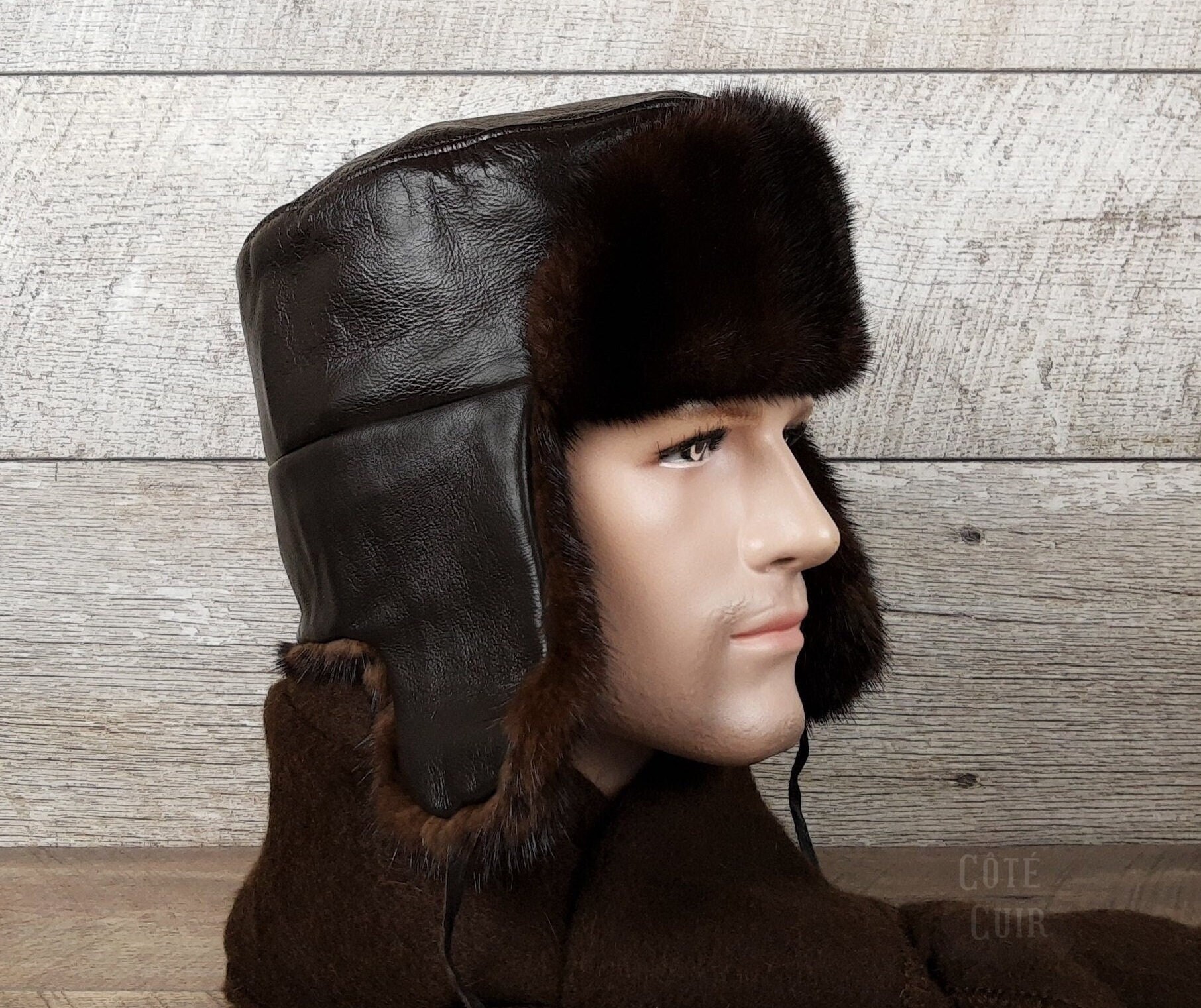 Mink ushanka hat clearance