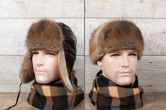 brown fur hats