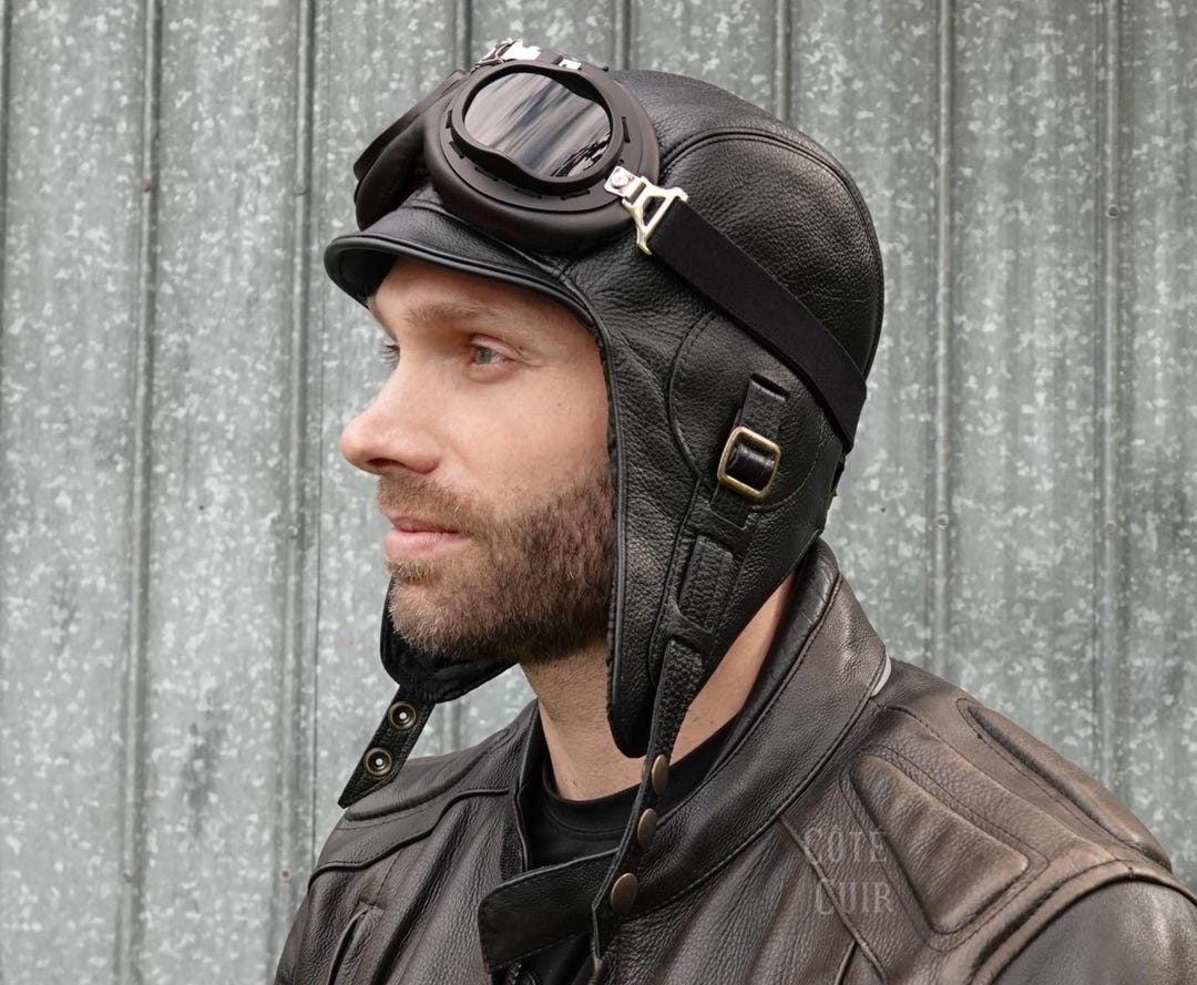Casco de moto tipo aviador hotsell