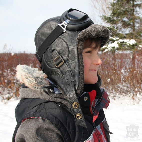 Chapka enfant peau de mouton