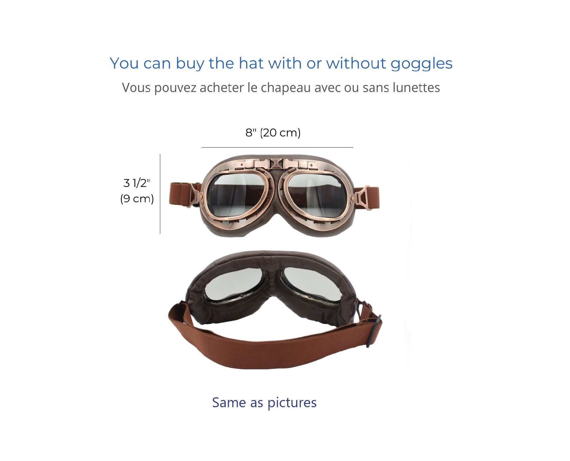 Bomber hat and goggles sales