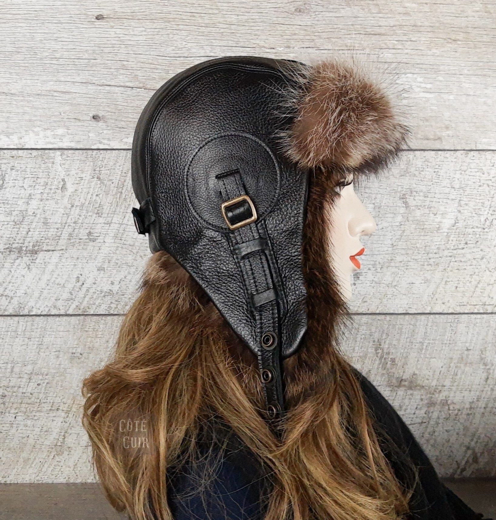 Pelliccia Cappello Per Il Freddo Cappello Elegante Uomo Invernale