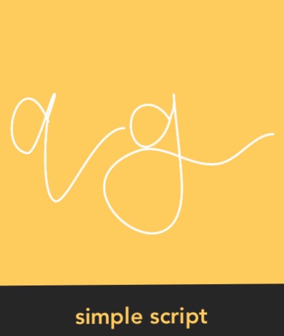 Simple Script Font - Etsy