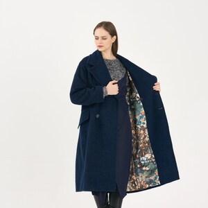 Royal Classical Alpaca Oversize LONG-COAT_DARK-GREEN image 4