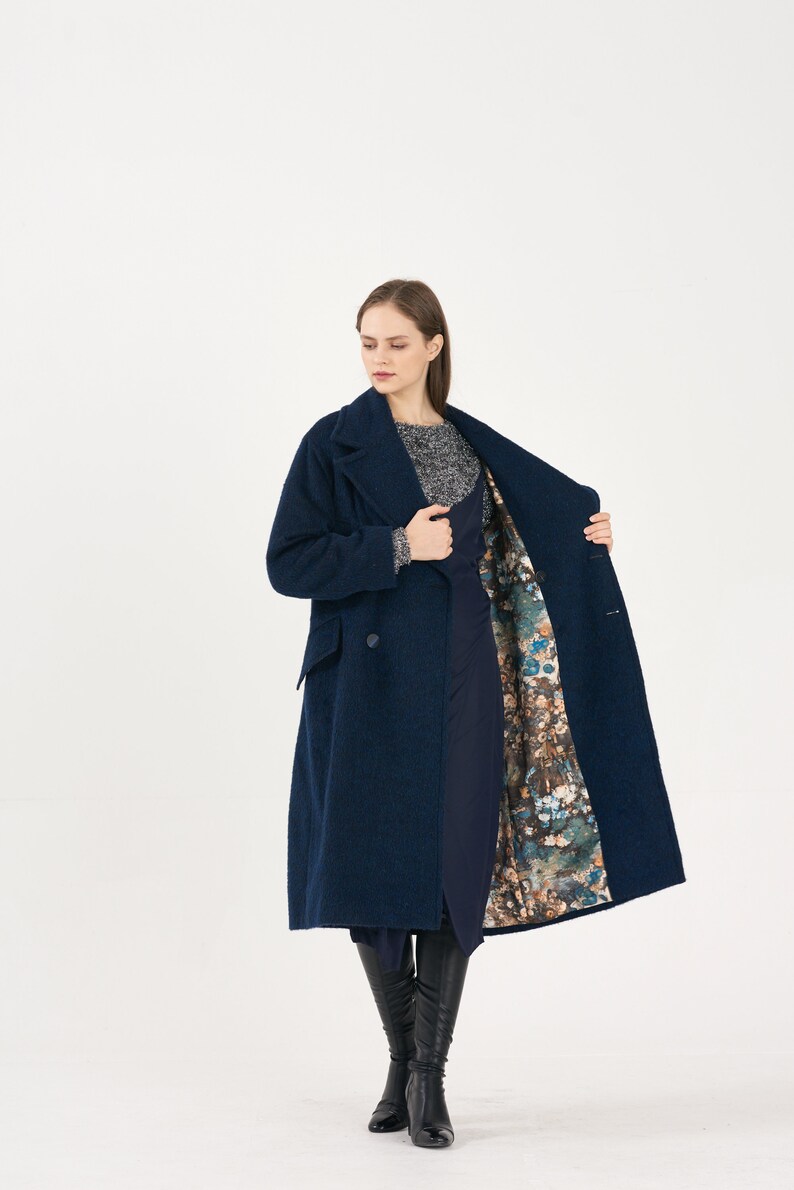 Royal Classical Alpaca Oversize LONG-COAT_DARK-GREEN image 4