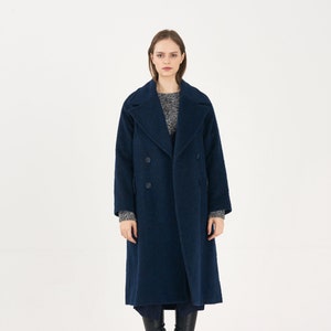 Royal Classical Alpaca Oversize LONG-COAT_DARK-GREEN