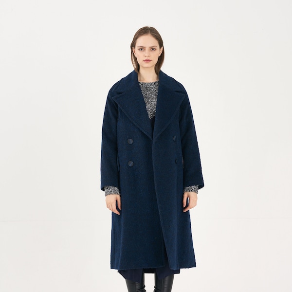 Royal Classical Alpaca Oversize LONG-COAT_DARK-GREEN