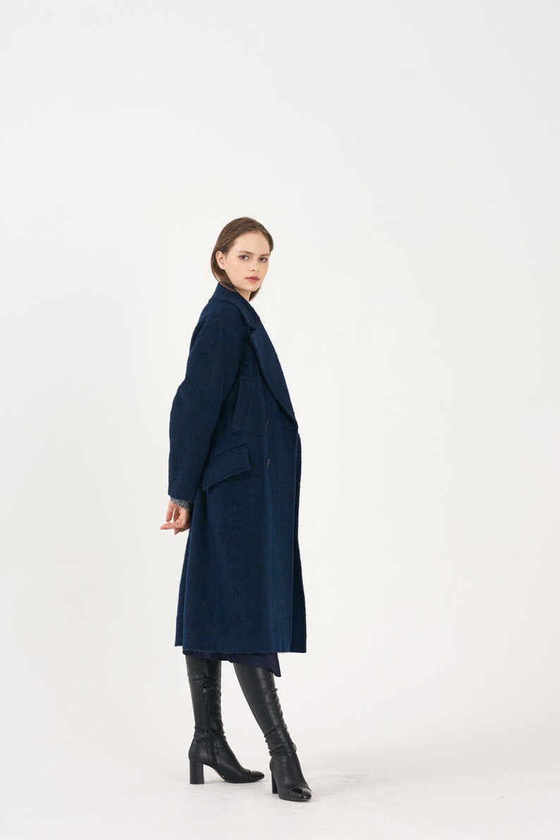 Royal Classical Alpaca Oversize LONG-COAT_DARK-GREEN image 6