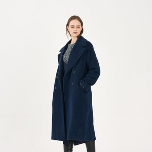 Royal Classical Alpaca Oversize LONG-COAT_DARK-GREEN image 5