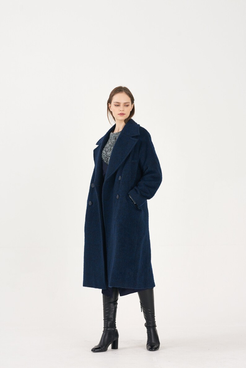 Royal Classical Alpaca Oversize LONG-COAT_DARK-GREEN image 5