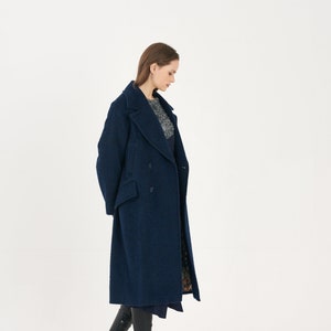 Royal Classical Alpaca Oversize LONG-COAT_DARK-GREEN image 7