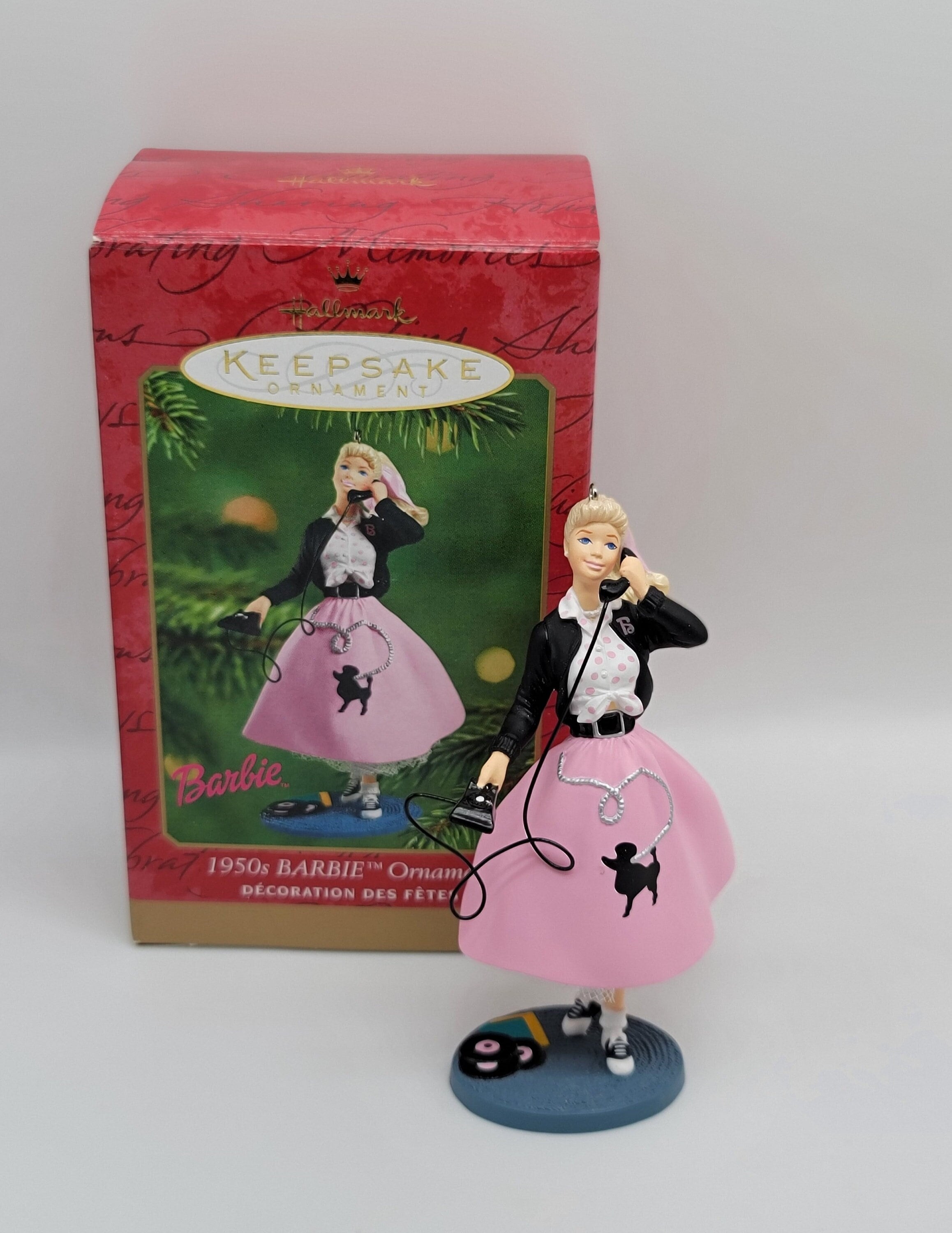 Barbie Poodle Skirt Hallmark Keepsake Boxed Christmas Ornament Bobby Socks Saddle Shoes Poodle Skirt Etsy