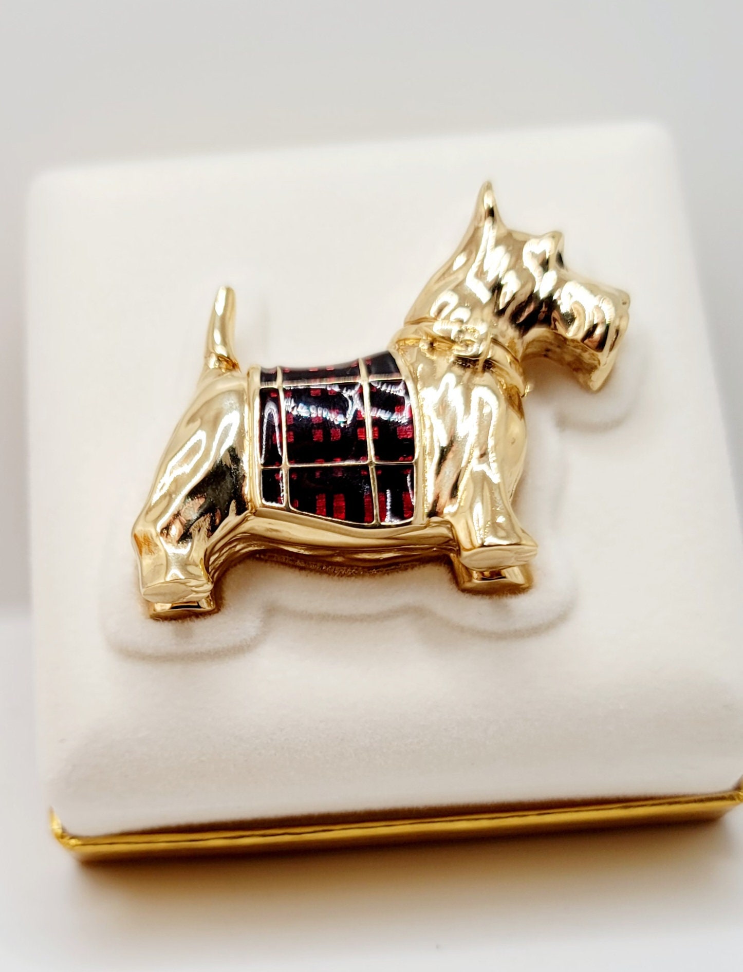 【ESTĒE LAUDER】ソリッドパフィーム　スコッティドッグ　犬　ノウィング Estee Lauder Scottie Solid Perfume Compact 1992 - Etsy