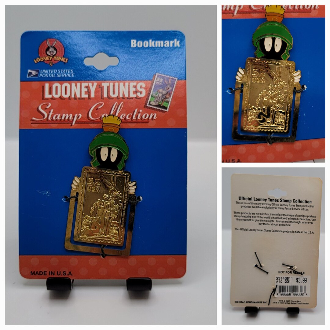 Marvin the Martian Bookmark. USPS Looney Tunes Stamp Collection. Bugs ...