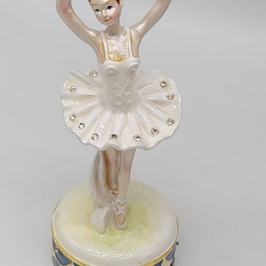 Ballerina Trinket Box with Bonus Ballerina Necklace Boxed Jere image 8